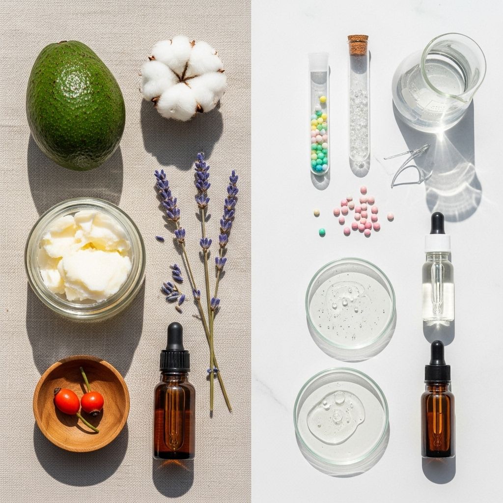 Sourcing Skincare Ingredients: Weighing Synthetic Versus Natural Benefits, Risks, and Sustainability Balance performance with ethics and environmental impact for smarter beauty choices.