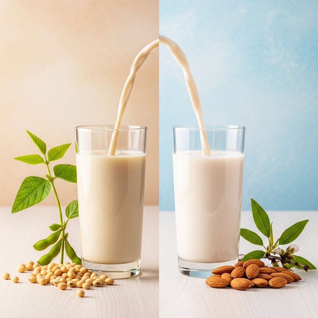 Delve into the nutritional, health, and environmental differences between soy milk and almond milk to make an informed, sustainable choice.