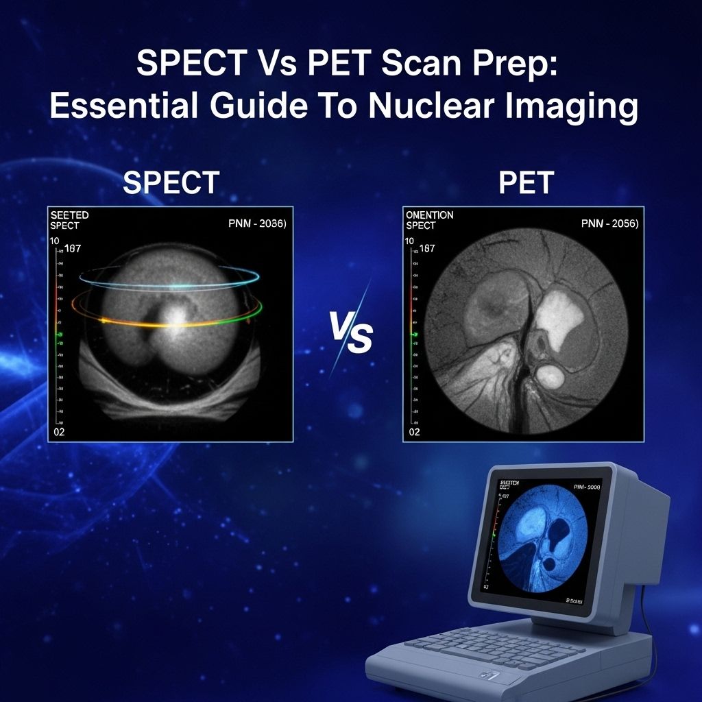 SPECT Scan vs. PET Scan Prep and Comprehensive Guide: Imaging, Prep, and Decision-Making Navigate protocols confidently and ease stress before your next medical exam.