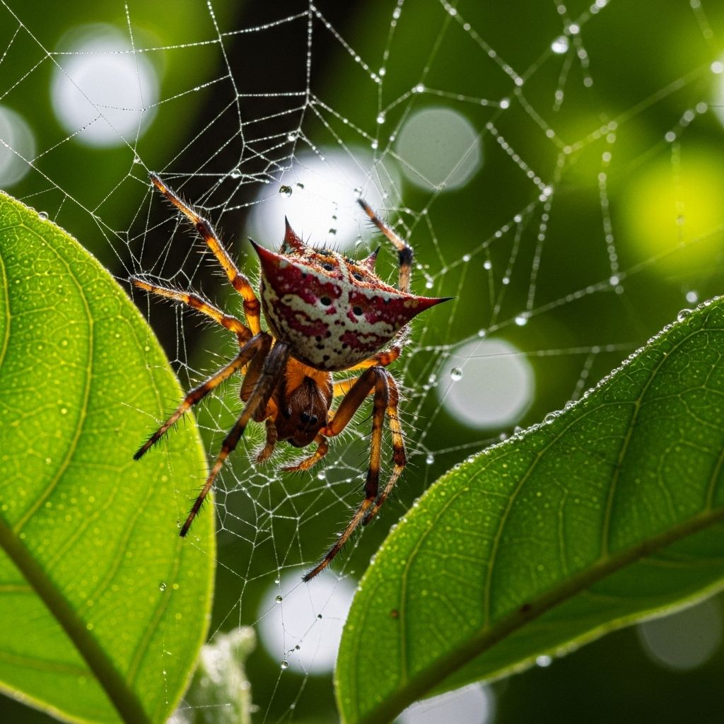From their striking looks to their ecological role, discover the fascinating lives, behaviors, and myths of spiny orb-weaver spiders.