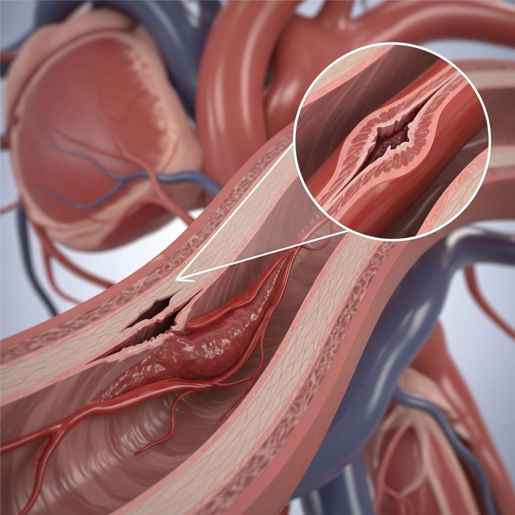 A detailed guide to the causes, symptoms, diagnosis, risks, and treatment of spontaneous coronary artery dissection (SCAD).