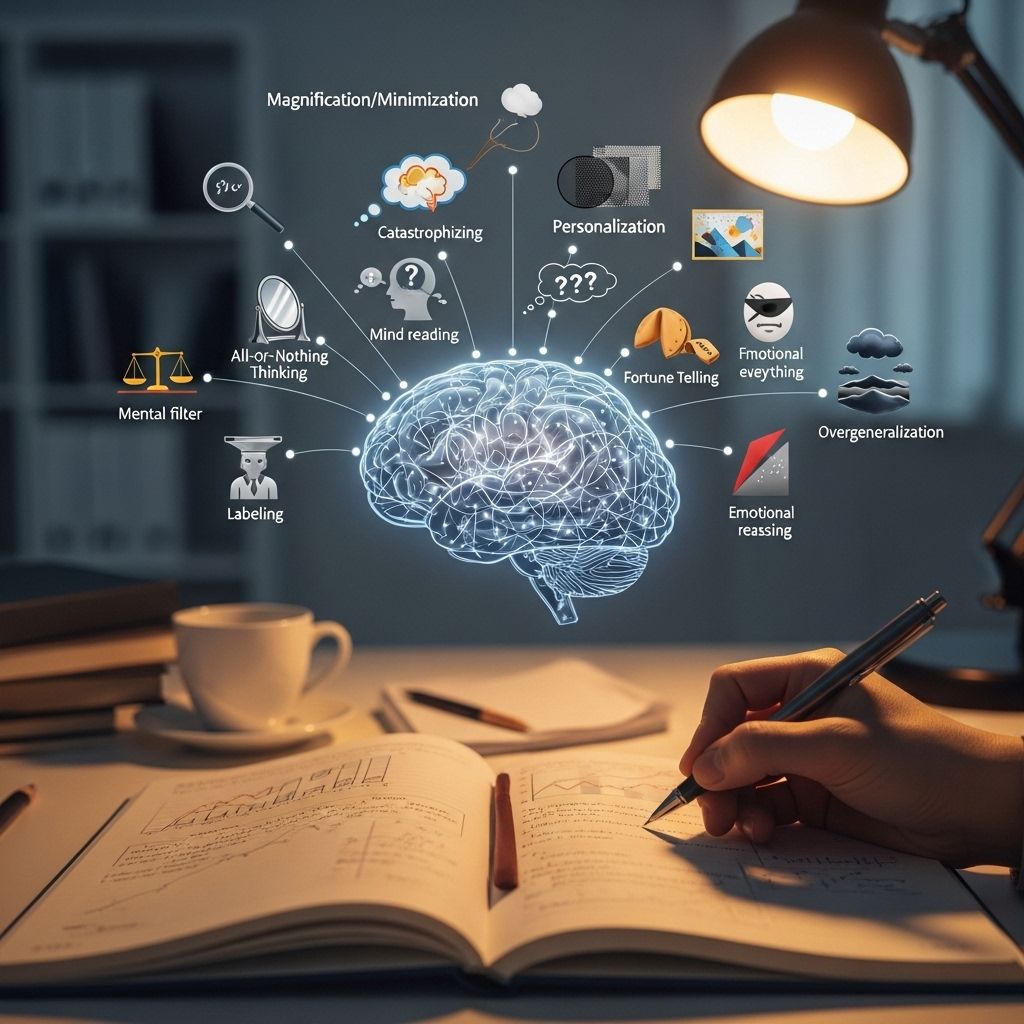 How to Spot Cognitive Distortions in Mood Tracking Entries: Identify Biased Thoughts and Improve Mental Health Turn distorted journal entries into clear insights for a more balanced mood.