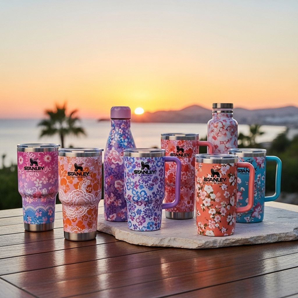 Discover the dreamy Stanley x LoveShackFancy ‘Ibiza Sunset’ collection—where romance meets practicality in limited-edition, collectible drinkware and summer accessories.