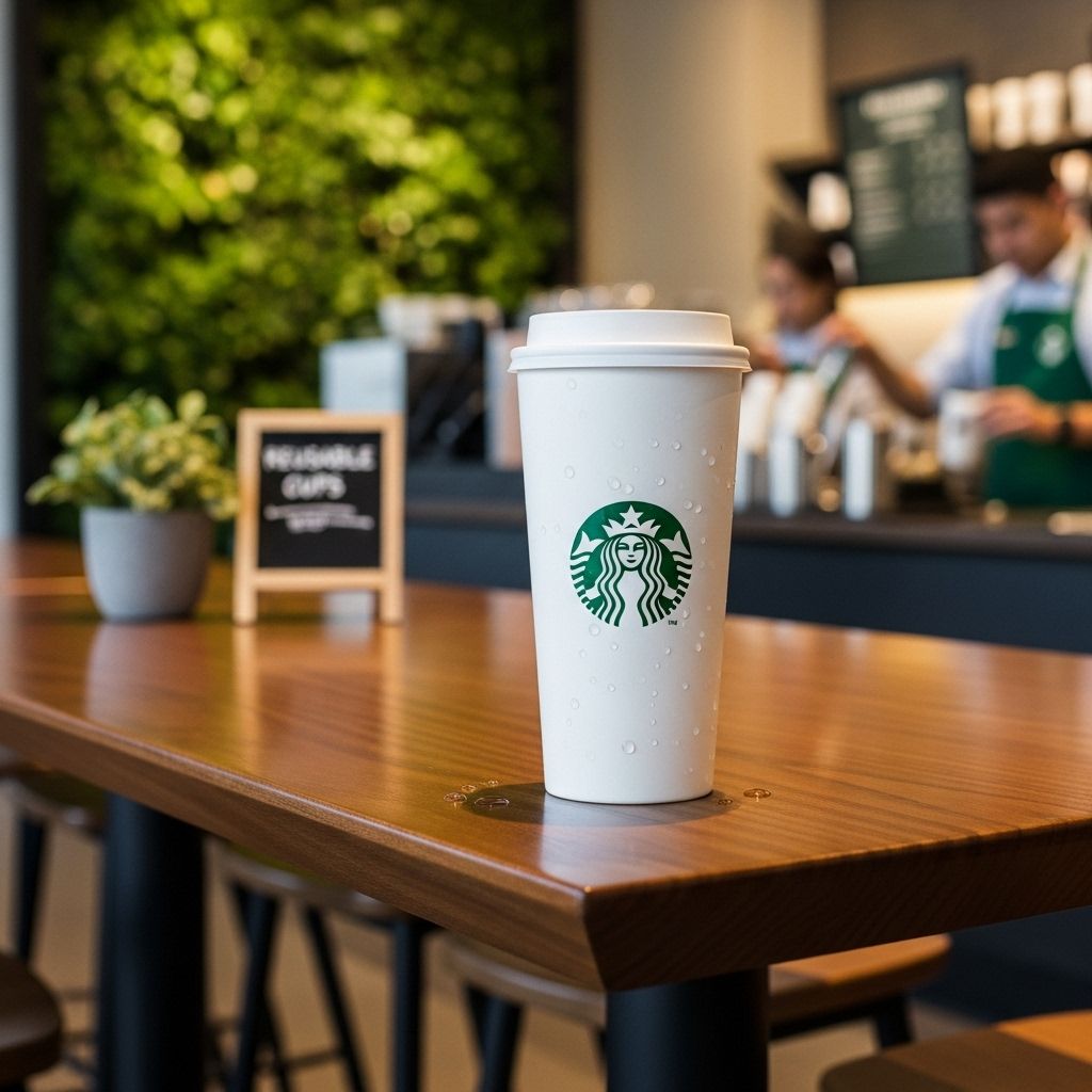 Starbucks in South Korea leads global coffee giants in ditching disposable cups and reimagining sustainable cafe practices.