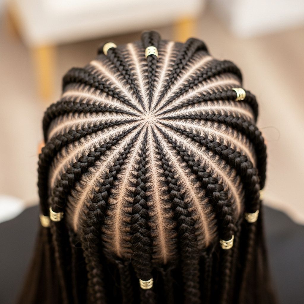 Level up your protective styling game with this expert-approved guide to DIY starburst stitch braids, covering all you need from prep to maintenance.