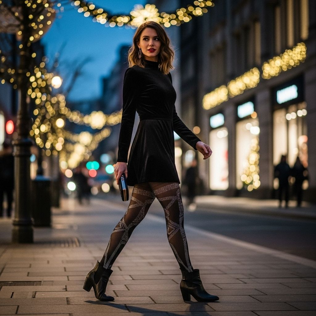 This holiday season, let dazzling statement tights take center stage and instantly elevate every party outfit you own.