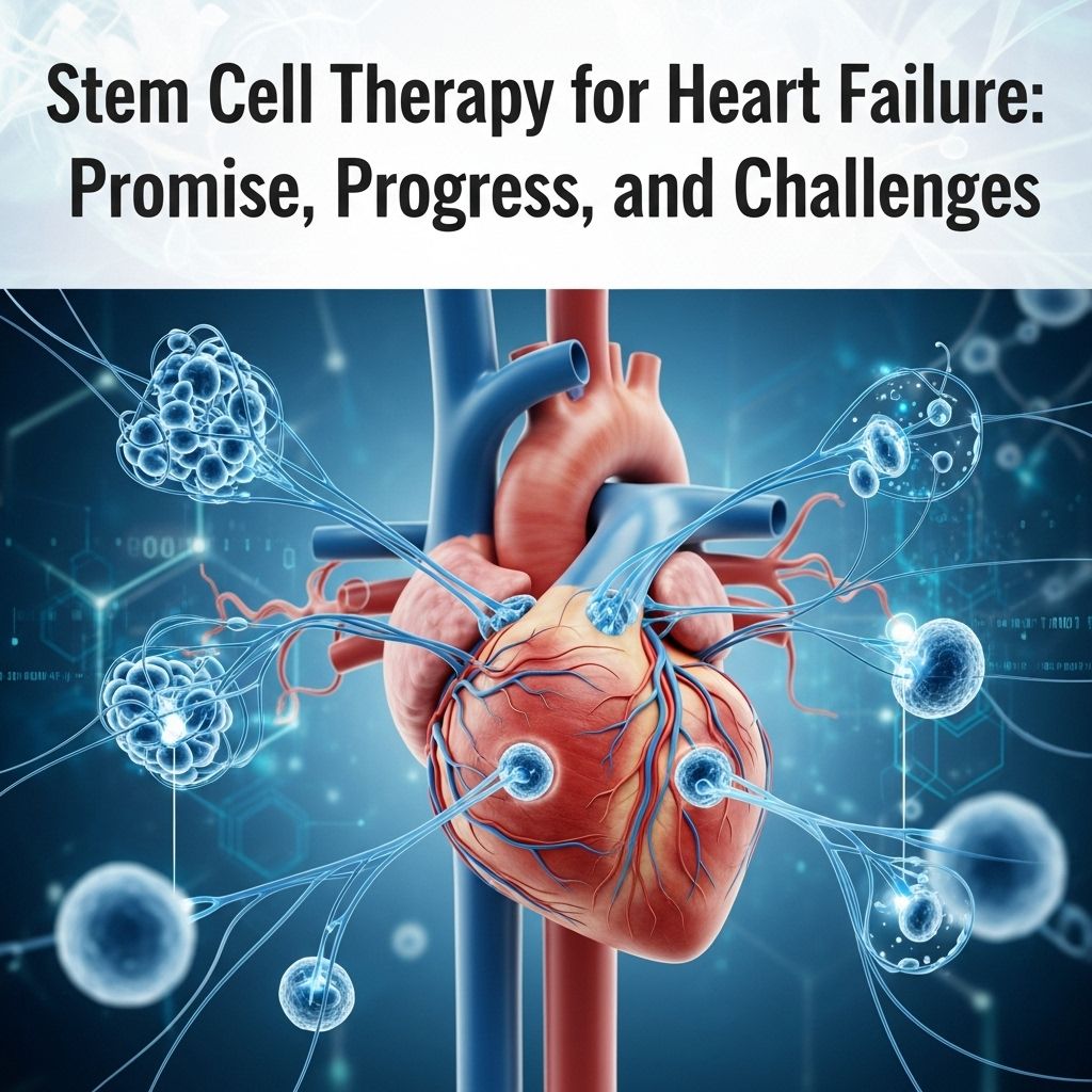 Stem Cell Therapy for Heart Failure: Promise, Progress, and Challenges Explore the potential, current research, safety, and future outlook of stem cell therapy as an innovative treatment for heart failure.