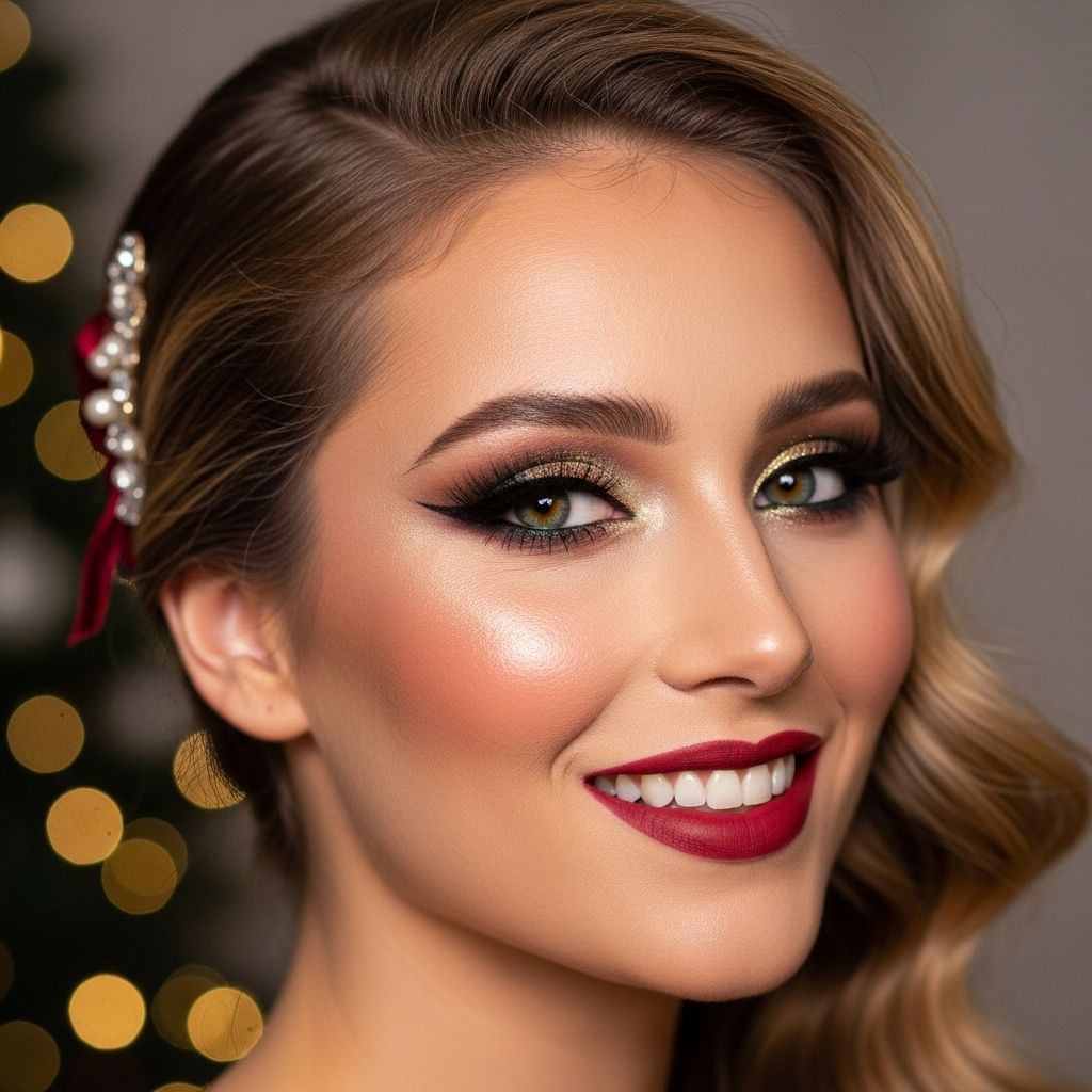 Create a show-stopping holiday makeup look with pro tips and must-have Ulta Beauty products for glowing skin and mesmerizing eyes.