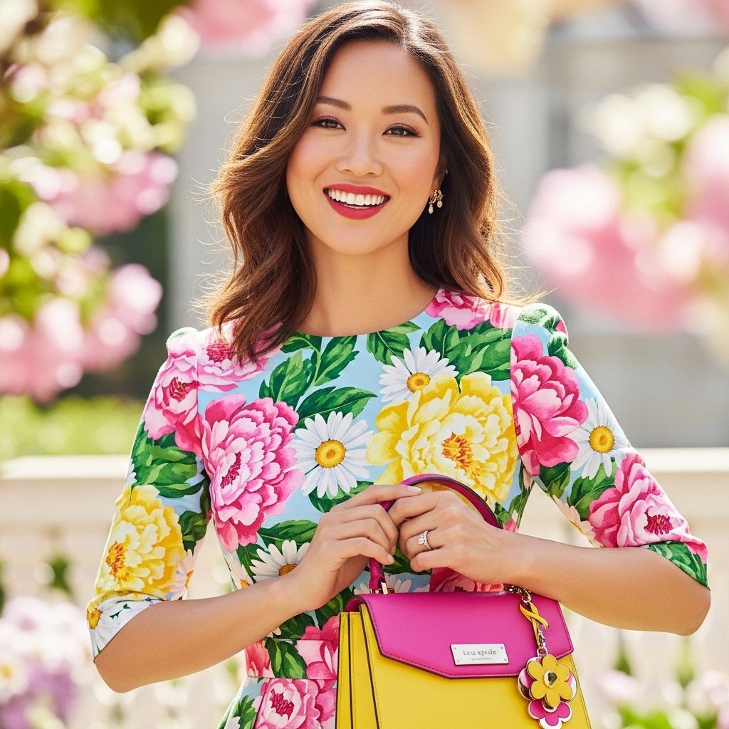 Actress Stephanie Hsu captures the magical optimism of spring in New York as the face of Kate Spade’s vibrant new campaign.