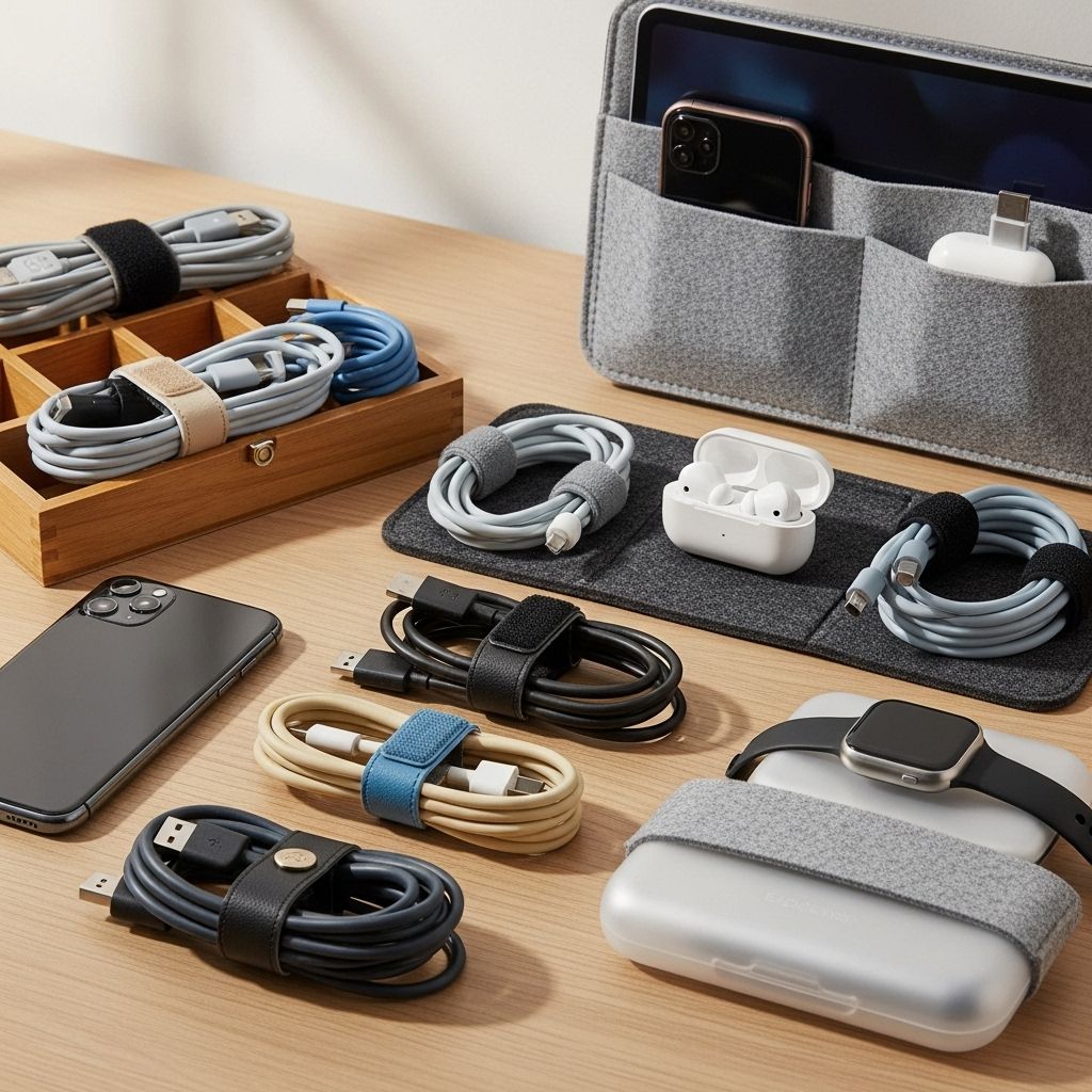 Organizing tech clutter transforms routines into moments of uninterrupted clarity.