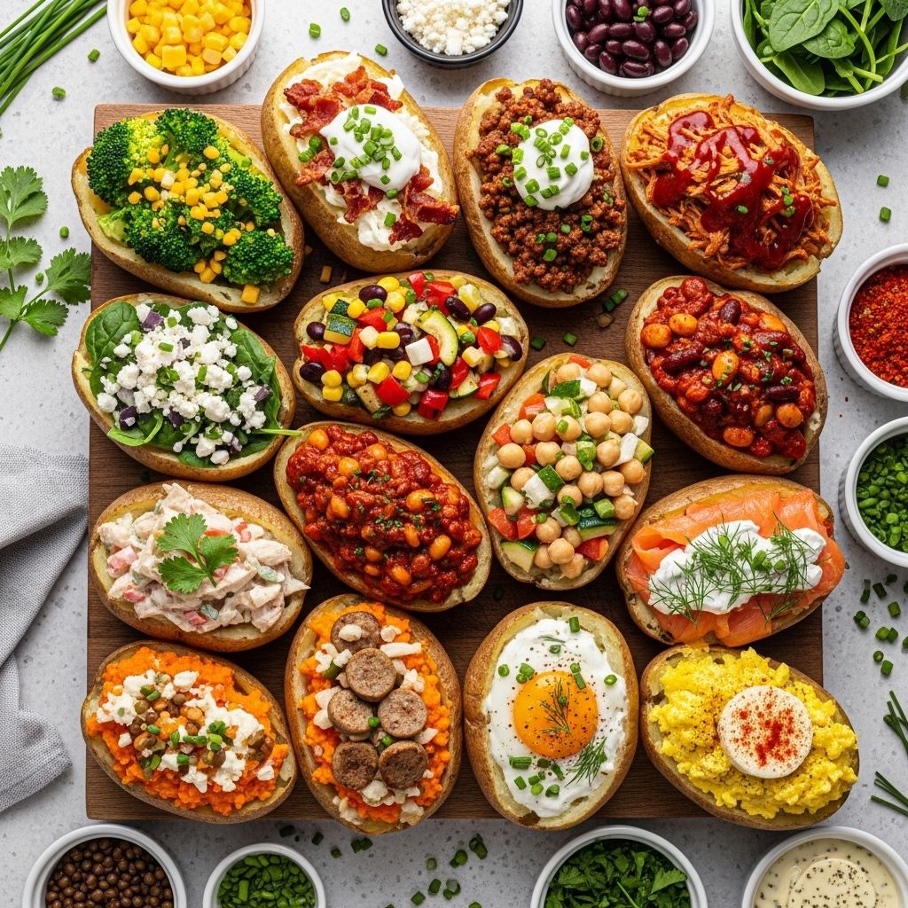 Discover healthy, inventive stuffed baked potato recipes—perfect for satisfying lunches, meal prep, and exploring new flavors.