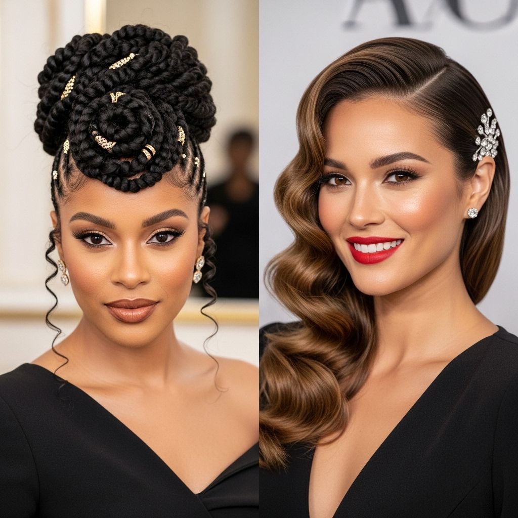 Discover glamorous, versatile, and protective natural hairstyles perfect for any special day, from red carpets to everyday elegance.