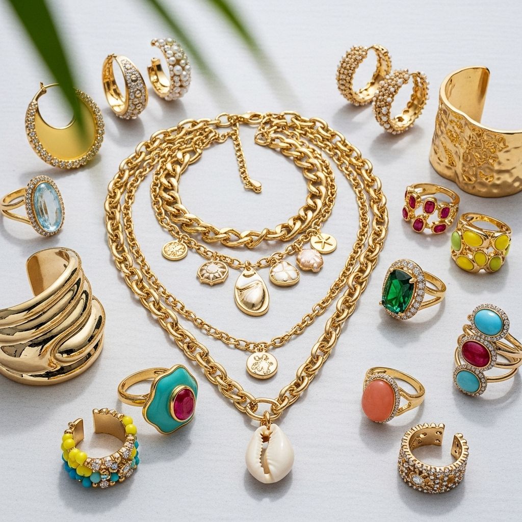 Discover the must-have summer jewelry trends of 2022: from bold cuffs to playful body chains and vibrant gems, transform your seasonal style instantly.