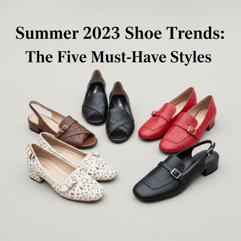 Summer 2023 Shoe Trends: The Five Must-Have Styles Explore summer 2023's hottest shoe trends – from sculptural heels to ballet flats, jellies, and more, perfect for every stylish wardrobe.