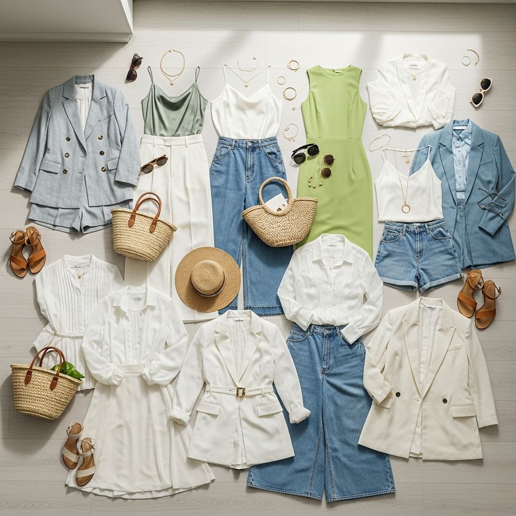 From breezy dresses to polished co-ords, discover easy, on-trend summer work outfits that keep you cool and office-appropriate.