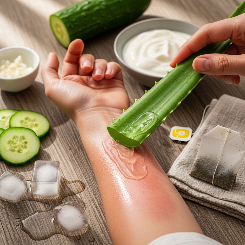 Soothe and Heal Sunburned Skin Safely