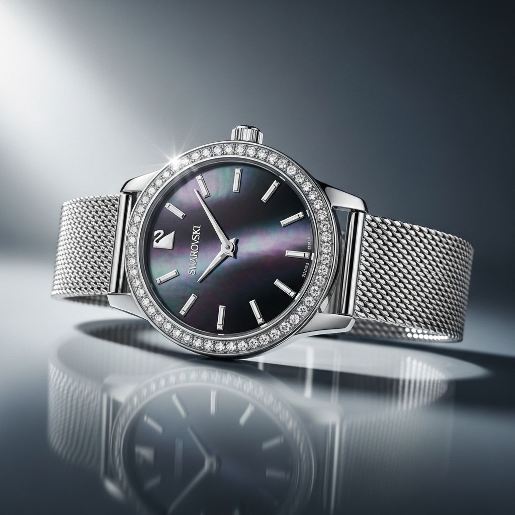 Explore the fusion of dazzling Swarovski crystals and contemporary fashion in the Cosmopolitan watch, an accessory redefining elegance and everyday style.