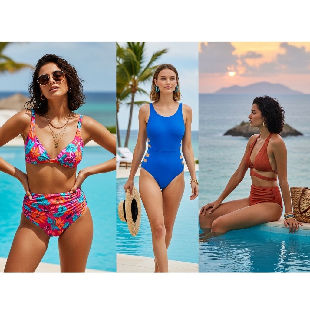 From crochet bikinis to strappy cut-outs and sparkly suits, these swimwear trends are redefining summer style in 2022.