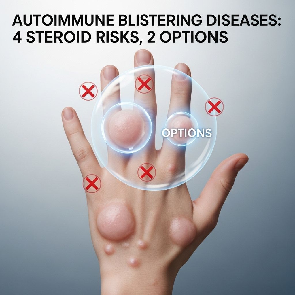 Systemic Corticosteroids for Autoimmune Blistering Diseases Emerging approaches target autoantibody reduction with gentler intervention.