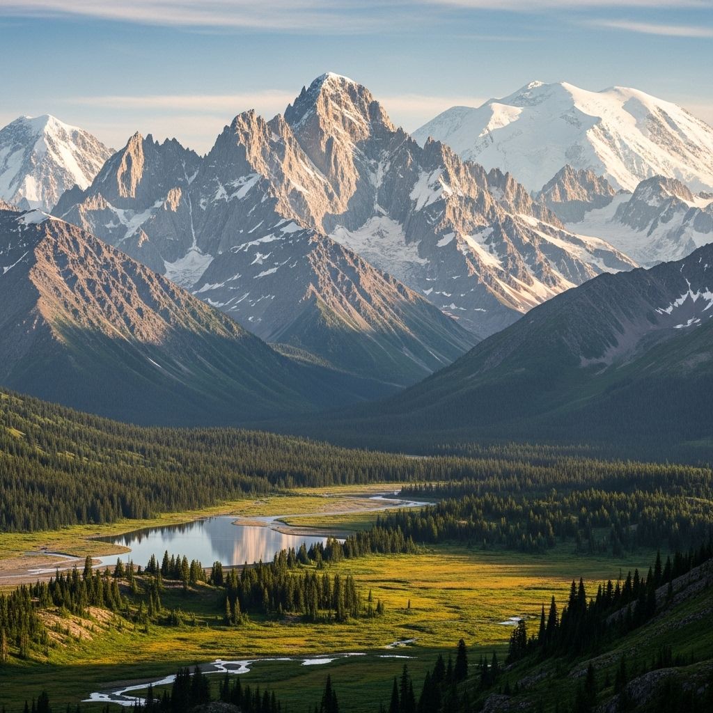 Explore America's grandest peaks, from Denali to the Rockies, and the diverse landscapes that dominate the U.S. skyline.