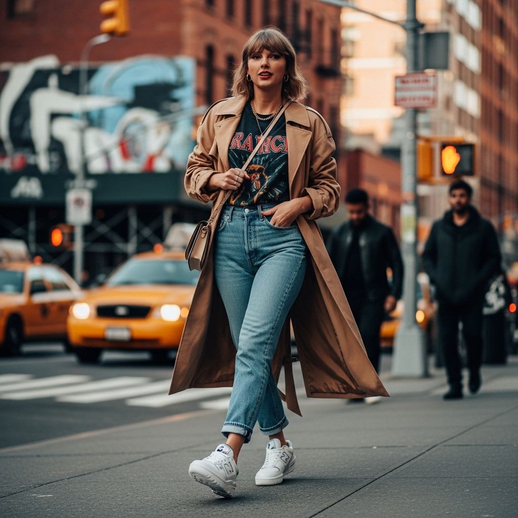 Taylor Swift's Chiefs game look sparked a nationwide New Balance 550 frenzy, revealing the deep influence of superstar style on today's sneaker culture.