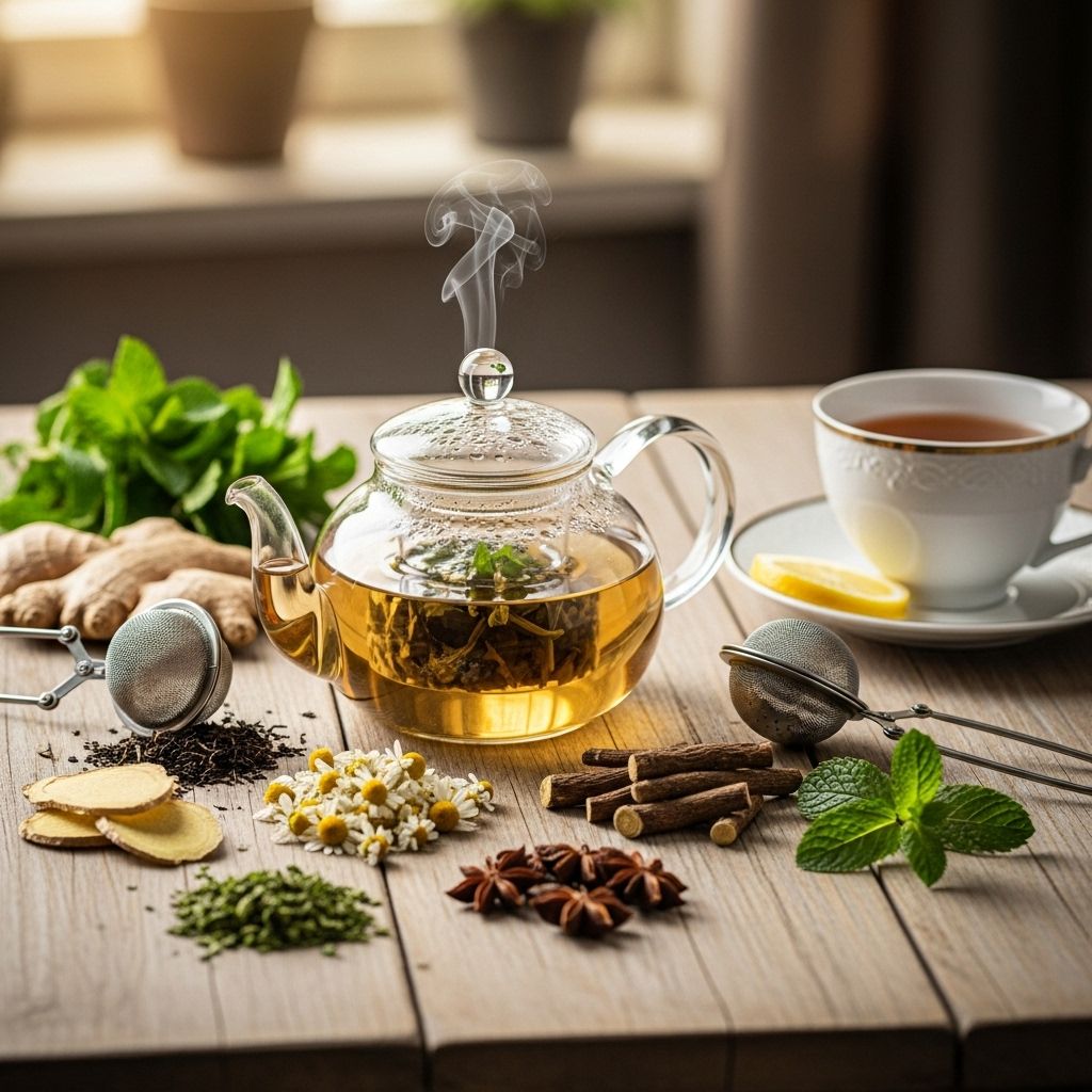 Tea Blends for Calming Acid Reflux Flares: Herbal Remedies for Gentle Soothing Relief Soothing herbal tea combinations that calm acid reflux and restore digestive comfort.
