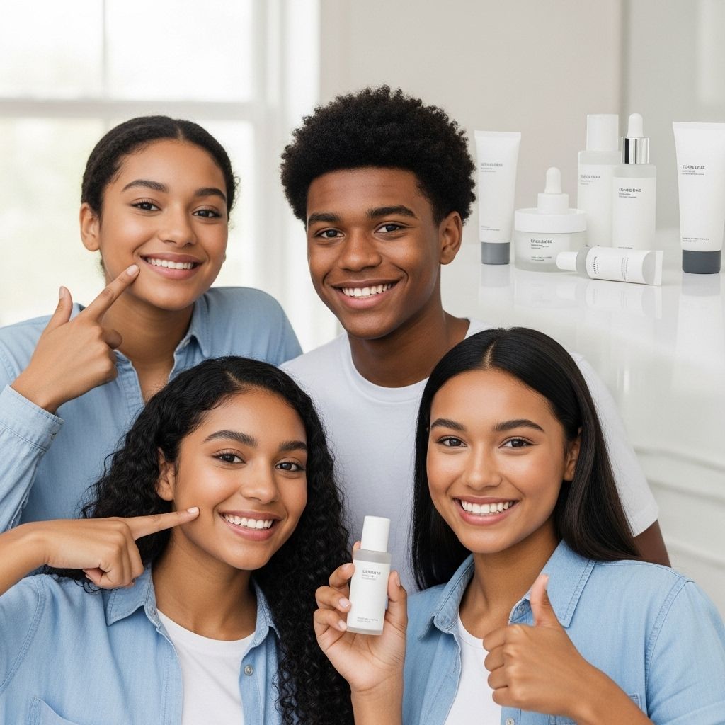 Teen Skincare Routine 3-Step Plan For Blackheads & Whiteheads Gently balances oil, unclogs pores, and shields growing skin from sun exposure.