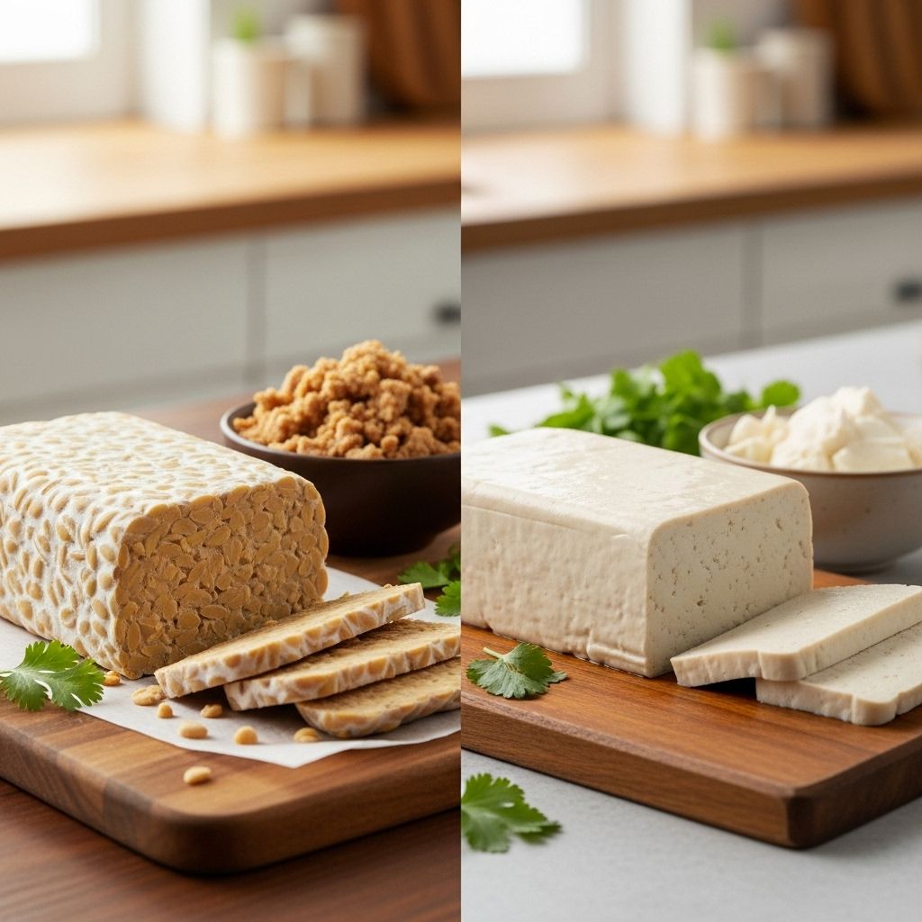 Explore the differences, nutritional value, benefits, and best uses of tempeh and tofu for plant-based eating.