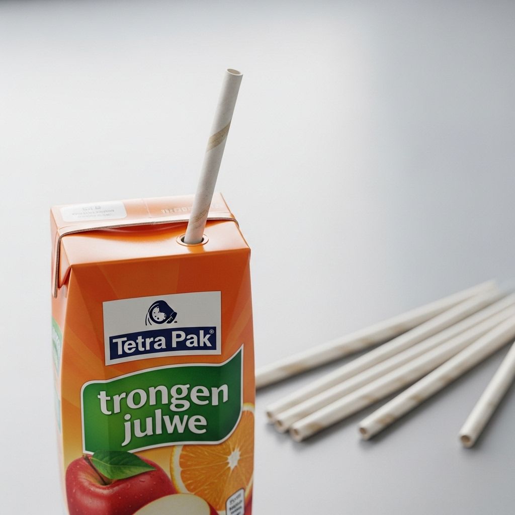 As single-use plastics face bans, Tetra Pak unveils biodegradable paper straws for juice and milk cartons, driving industry-wide sustainable innovation.