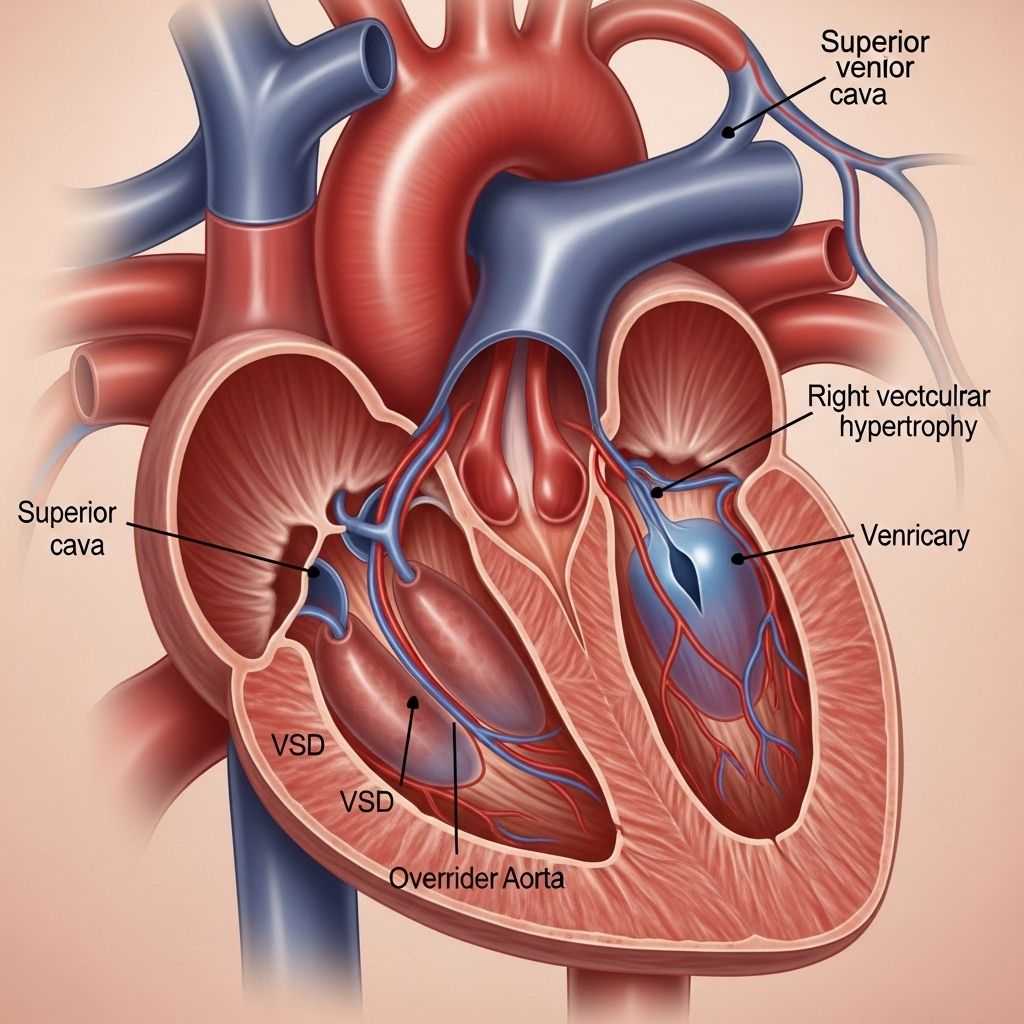 Understand Tetralogy of Fallot: Causes, symptoms, diagnosis, treatments, and living with this congenital heart defect.