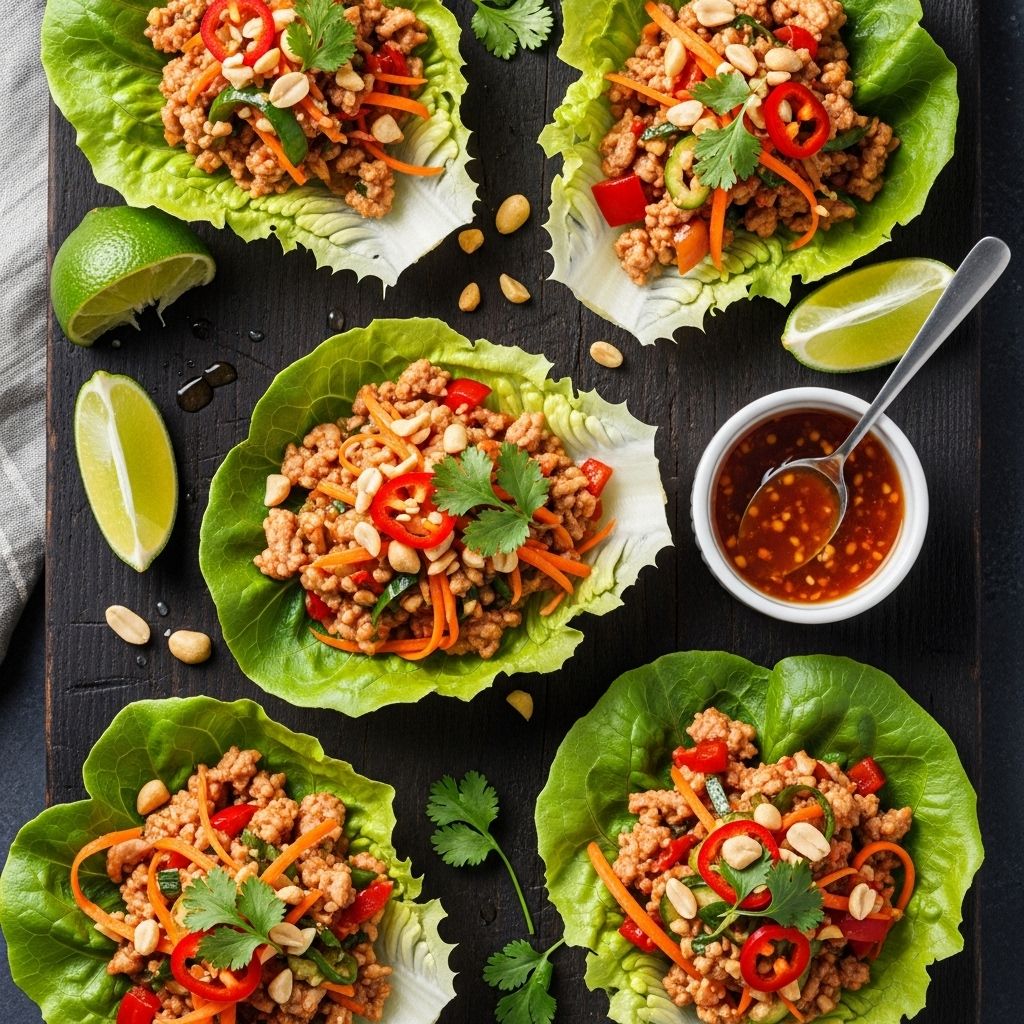 Discover how to create delicious, high-protein, low-carb Thai Turkey Lettuce Cups in under 30 minutes — perfect for healthy weeknight meals.
