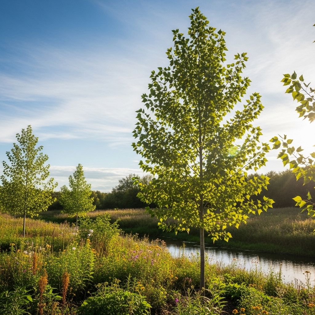 Discover how hybrid poplars revolutionize land use, energy, and climate solutions with remarkable growth and versatility.