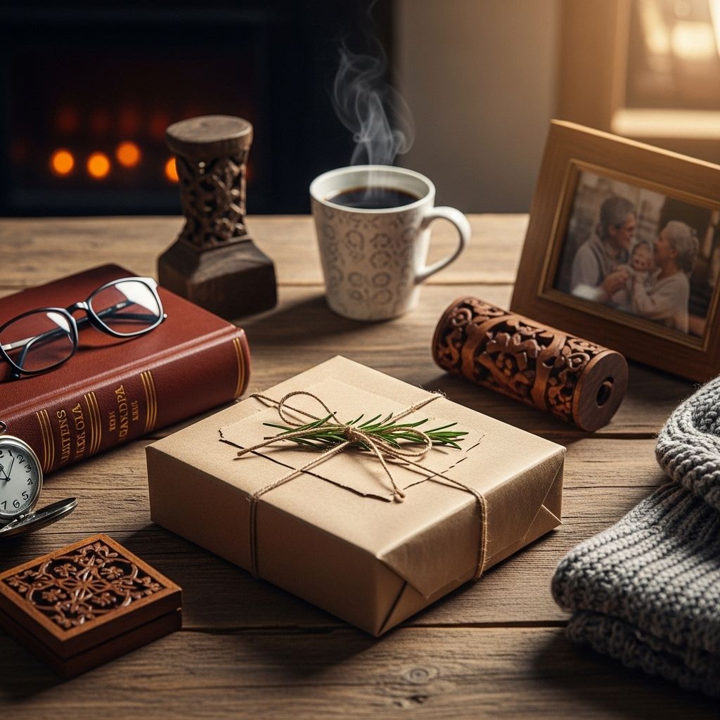 A selection of presents blending practicality, comfort, and a personal touch.