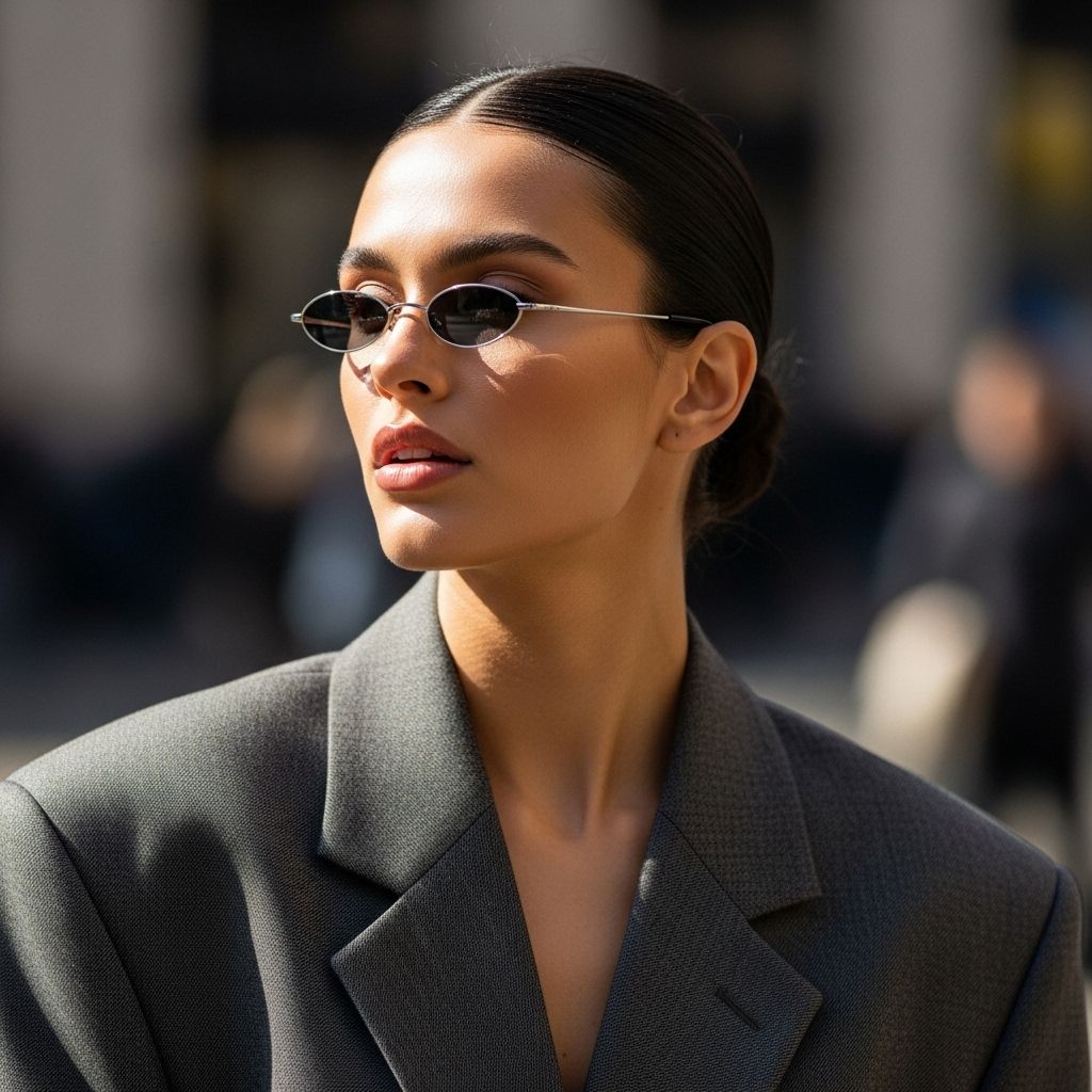 Why tiny sunglasses have taken over fashion, who's wearing them, and how to style these statement shades for maximum impact.