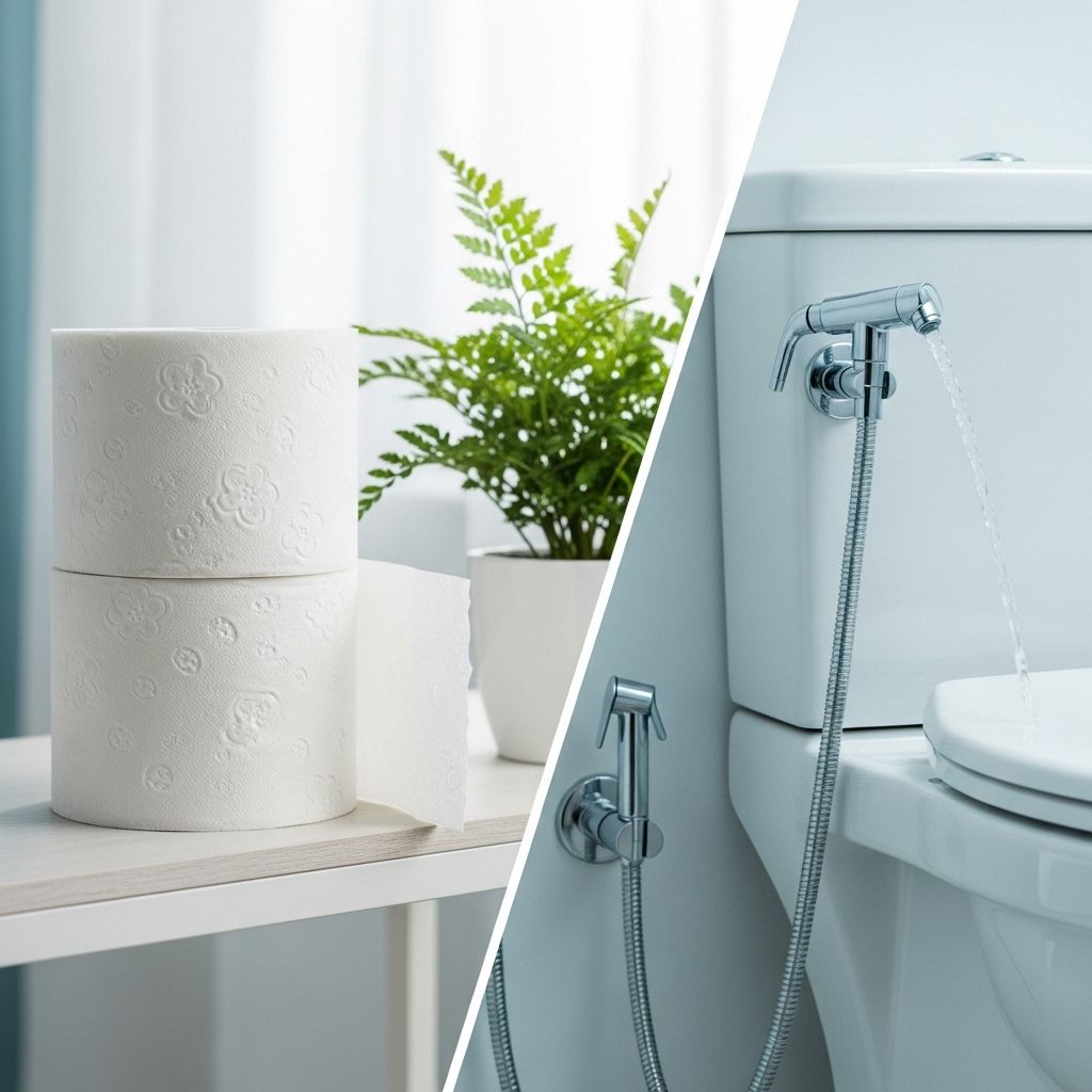 Examining the environmental impacts of toilet paper and bidets to determine which is the eco-friendlier option for households worldwide.