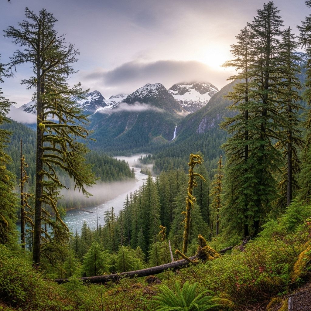 Explore the breathtaking beauty and ecological importance of Tongass, America's largest national forest and the heart of the temperate rainforest.