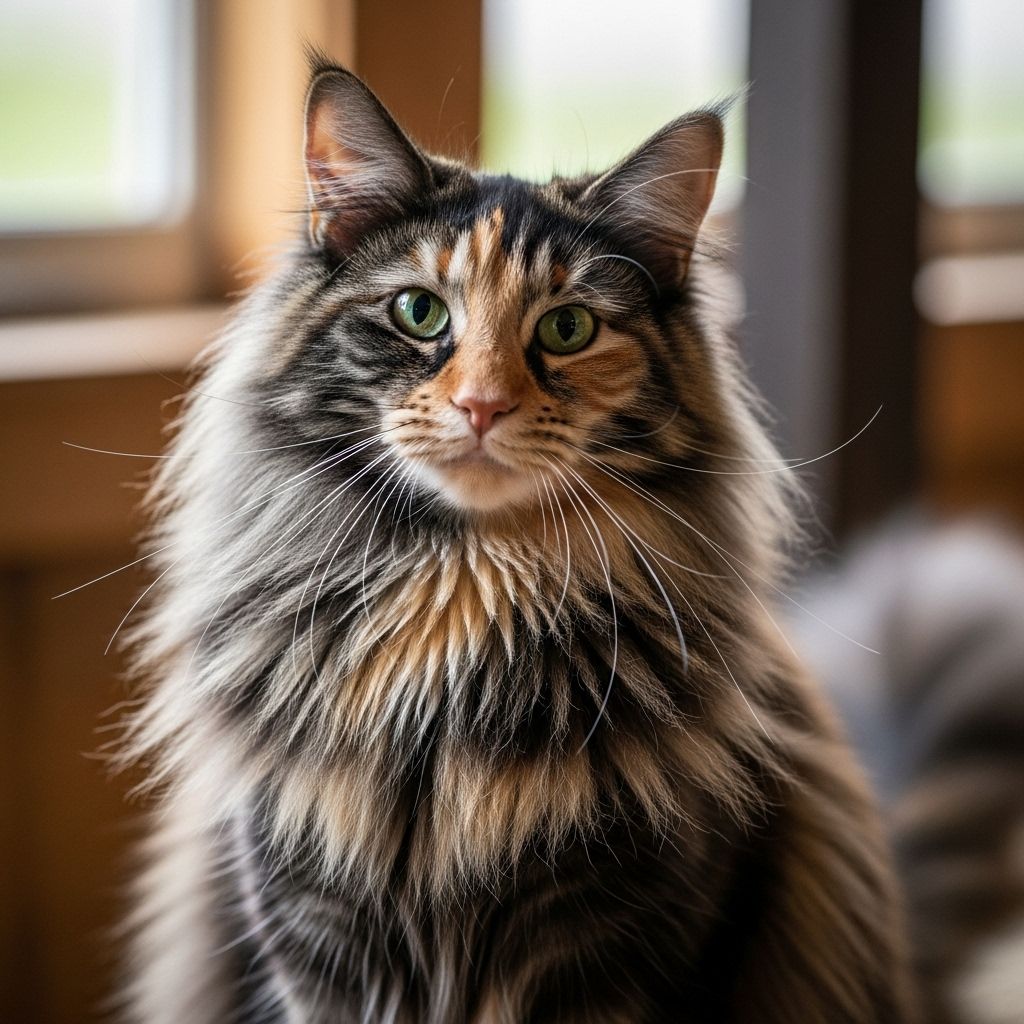 This strikingly patterned feline blends playful curiosity with loyal affectionate nature.