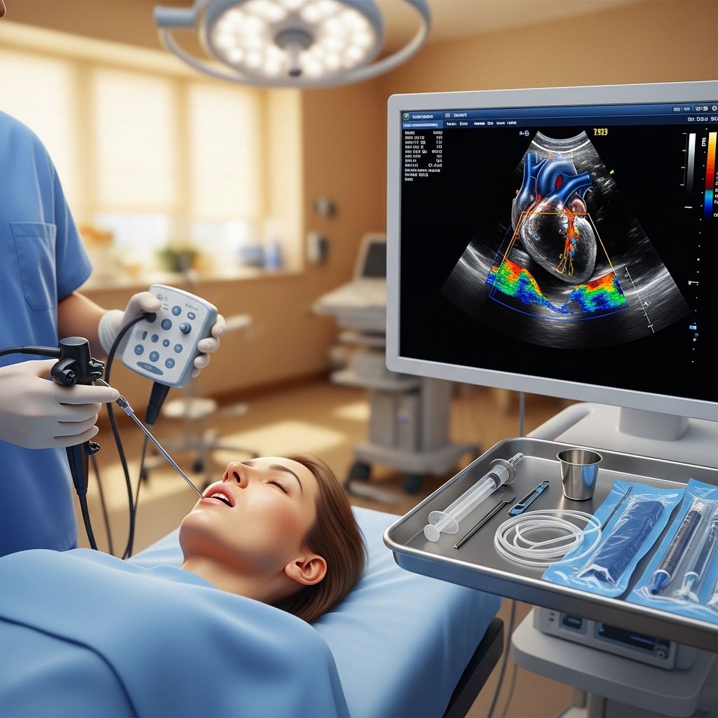 Learn the procedure, preparation steps, uses, risks, and frequently asked questions about transesophageal echocardiogram (TEE) imaging.