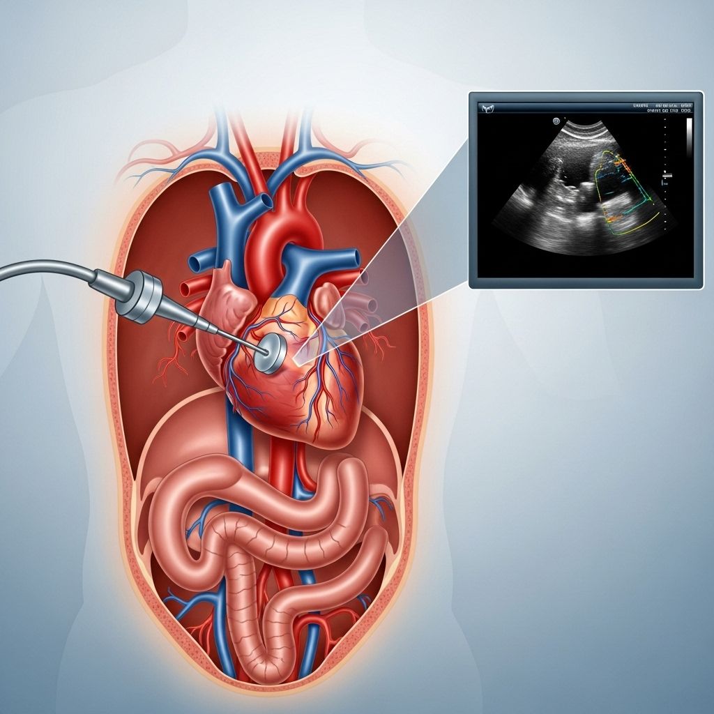 Learn the procedure, preparation steps, uses, risks, and frequently asked questions about transesophageal echocardiogram (TEE) imaging.