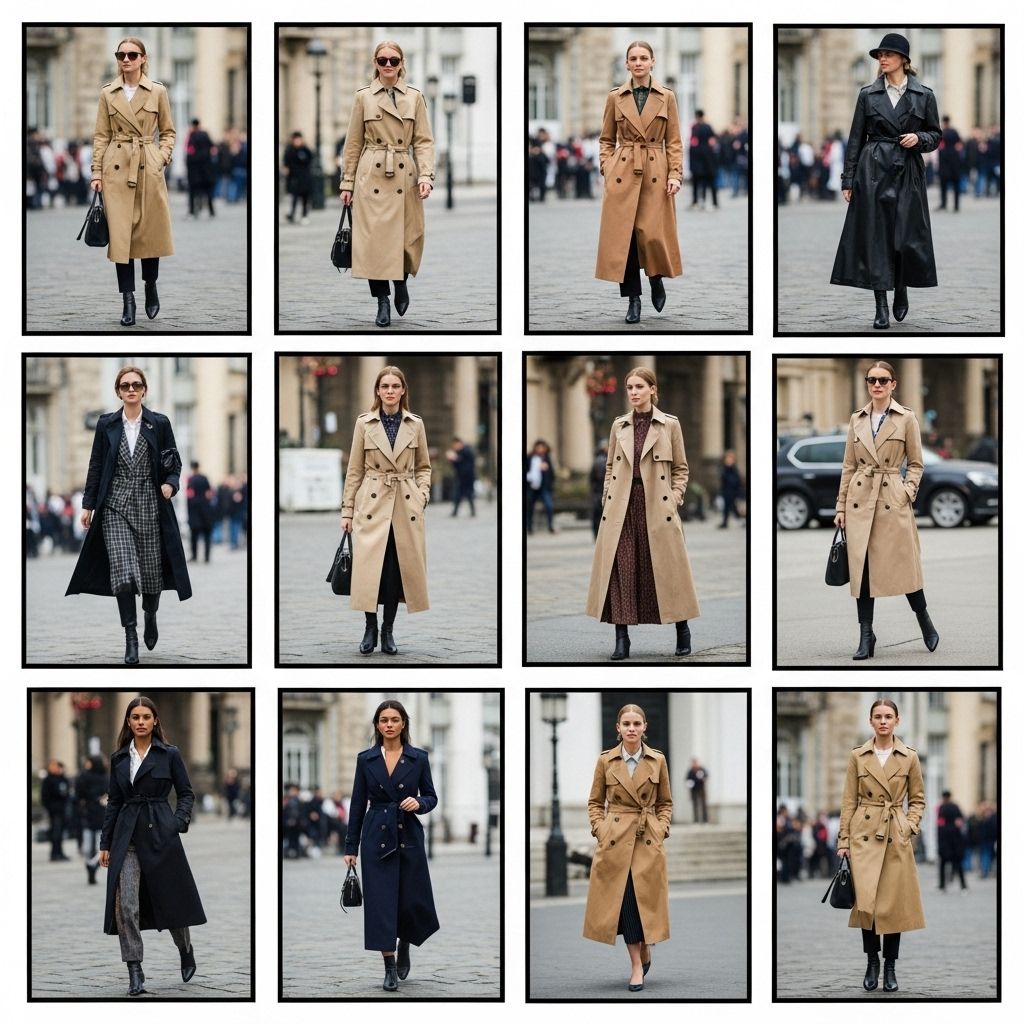 Discover nine fresh trench coat outfit ideas, from denim to metallic, and see how to style this timeless staple for work, play, or a bold statement.