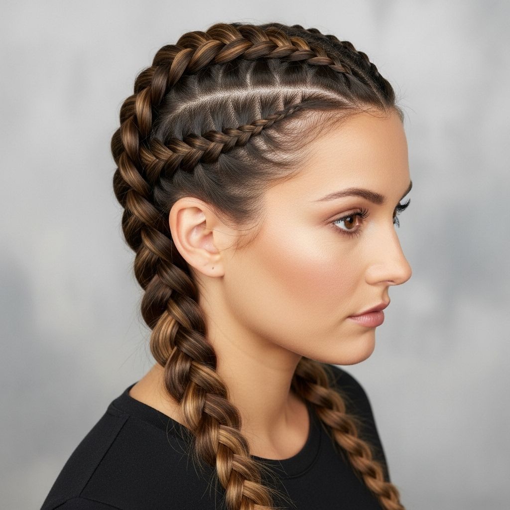 Master the art of two braid freestyle designs with expert tips for symmetry, parting, and flawless styling.