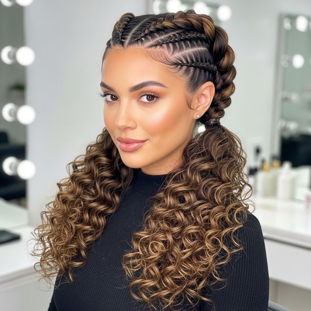 Elevate your look with this comprehensive, expert-approved tutorial for achieving perfect two braids with defined curls—your go-to style for any occasion.