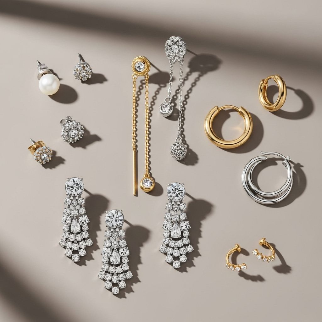 Curate your perfect earscape with this essential guide to earring types, styling tips, and trend insights.