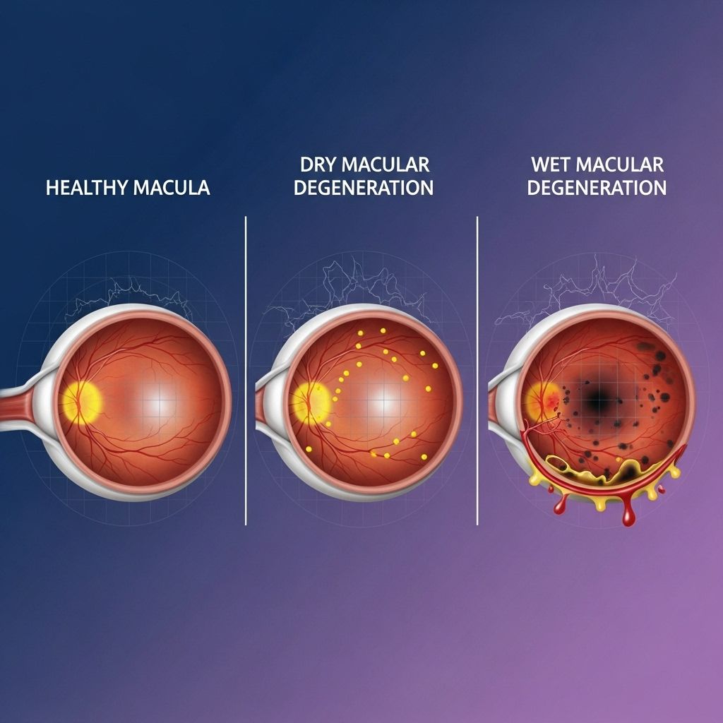 Understanding Types of Macular Degeneration: Dry, Wet, and Beyond Explore the different types of macular degeneration, their progression, treatment options, and impacts on vision for better eye health awareness.