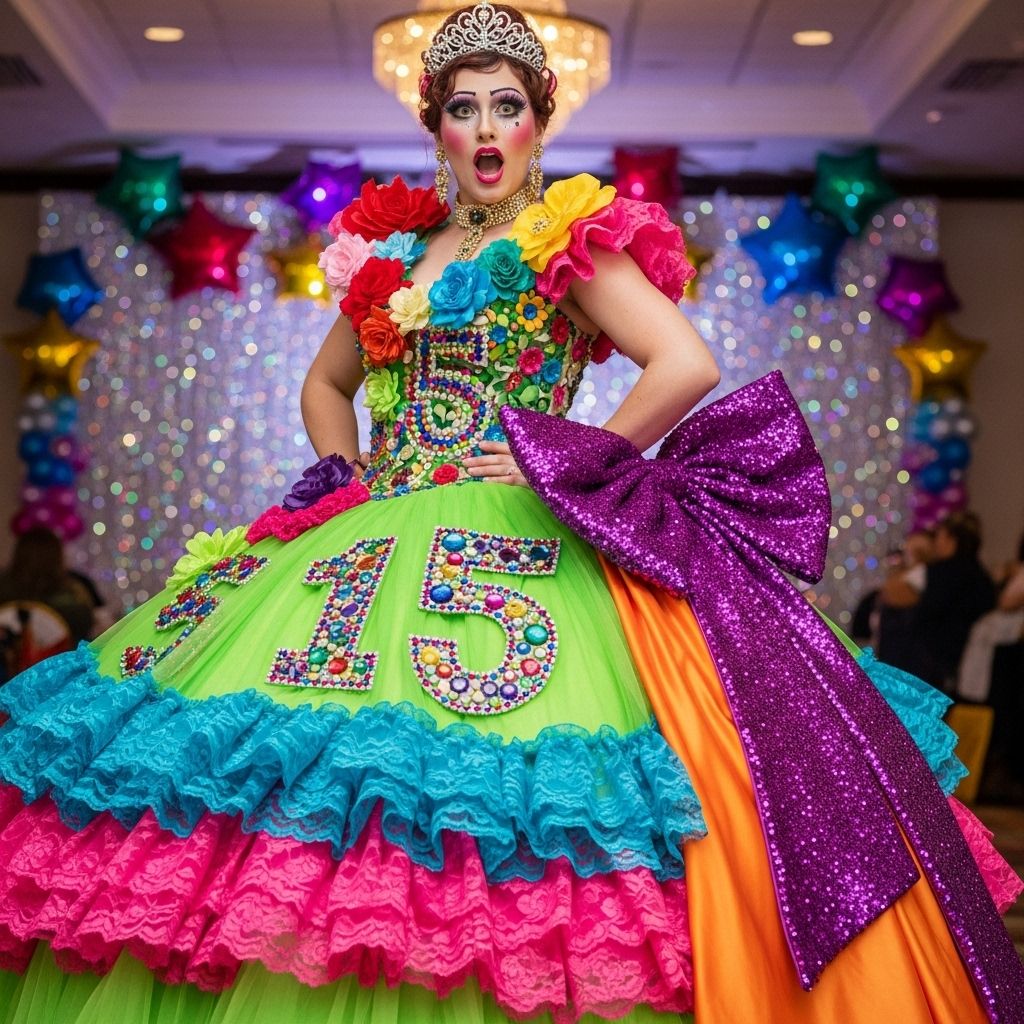 These memorable quinceañera dresses broke the fashion rules—some so wrong, they’re kind of right.