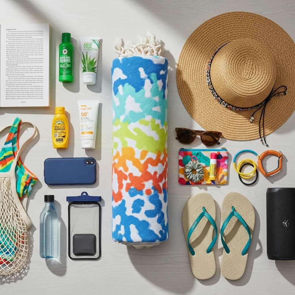 Your essential guide to what to pack for the beach—fashion, beauty, and fun—in one ultimate checklist.