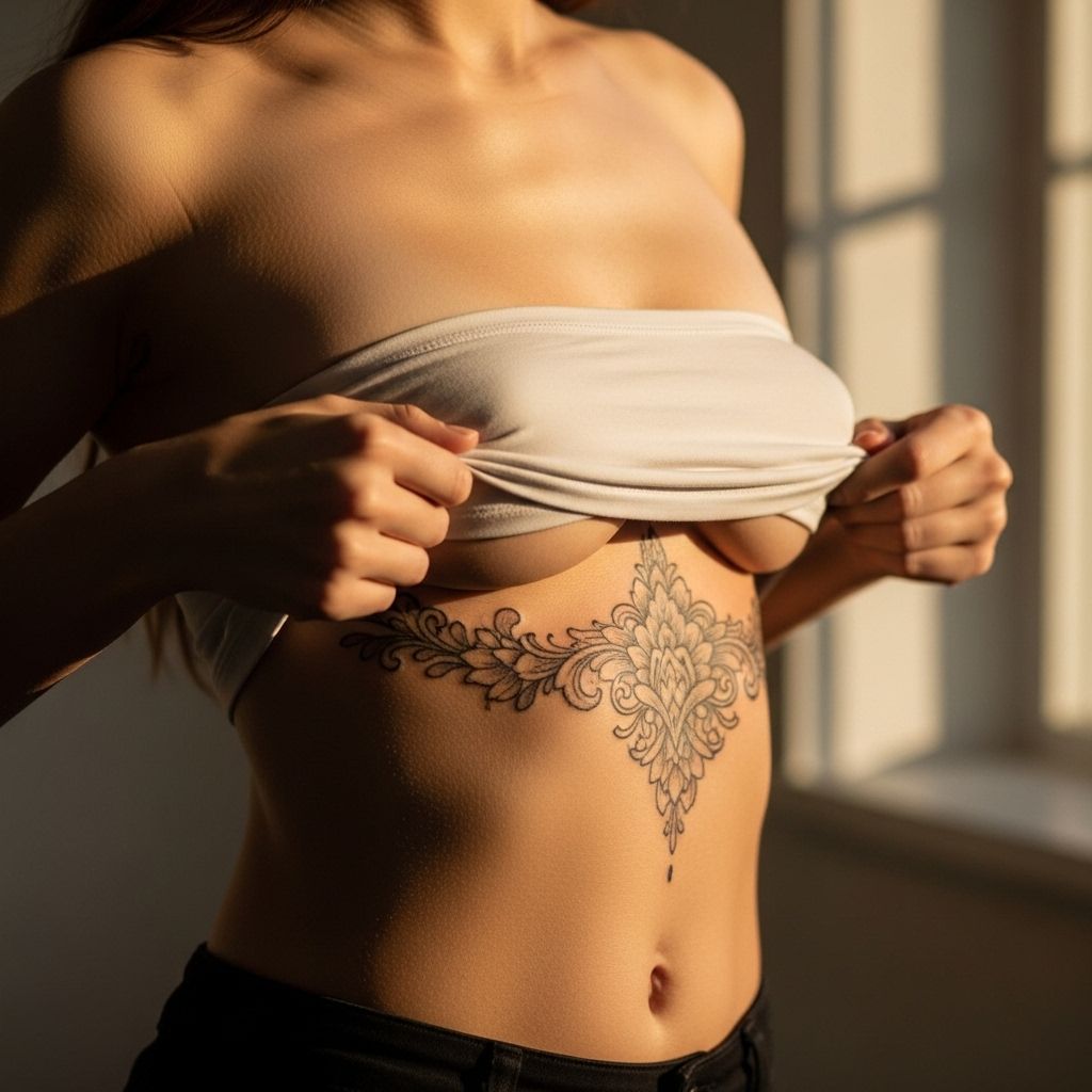 Discover everything about underboob tattoos, from pain level to design ideas, care tips, and frequently asked questions before your next ink session.