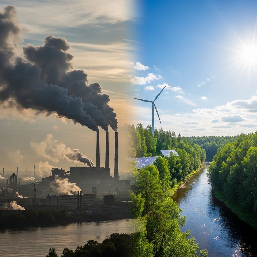 A comprehensive guide to air pollution, its sources, impact on health and climate, and strategies for a cleaner world.