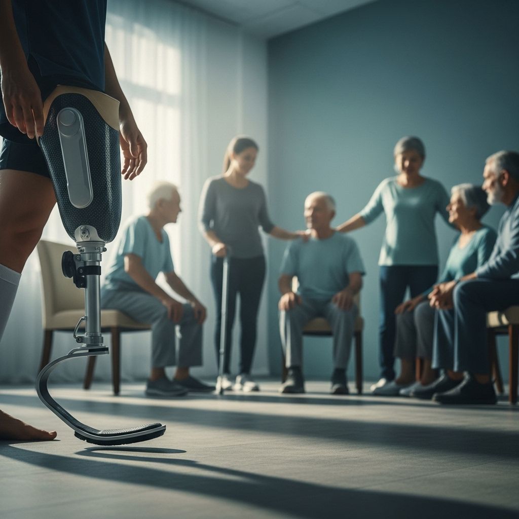 Comprehensive guide to amputation: from causes and surgical process to recovery, rehabilitation, and living with limb loss.