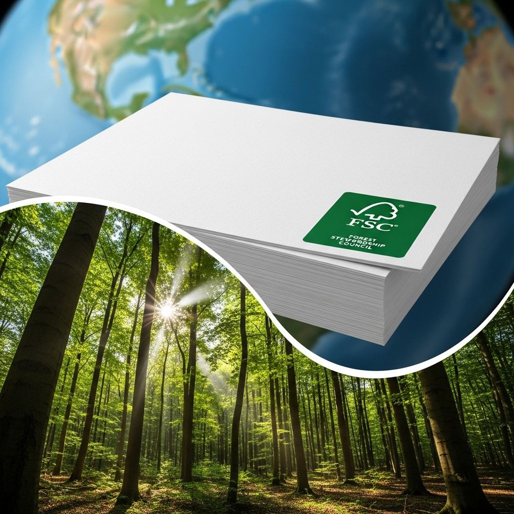 FSC-certified paper supports responsible forestry, protects ecosystems, and empowers ethical business practices.
